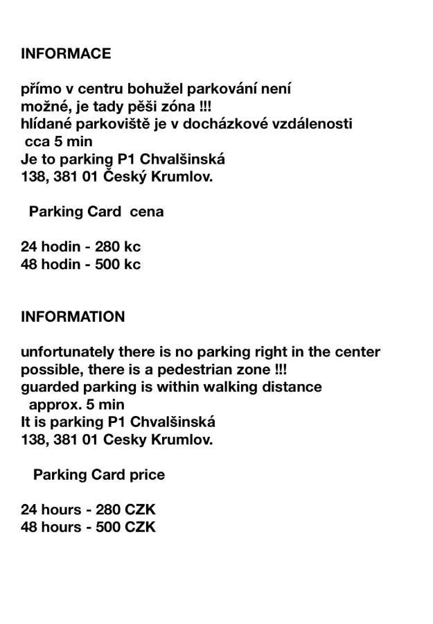 Apartman Natalya Gold Cesky Krumlov Ngoại thất bức ảnh